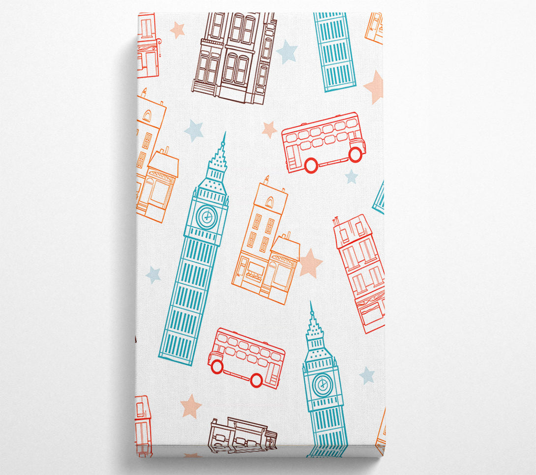  A Canvas Print of City Stars Canvas Print