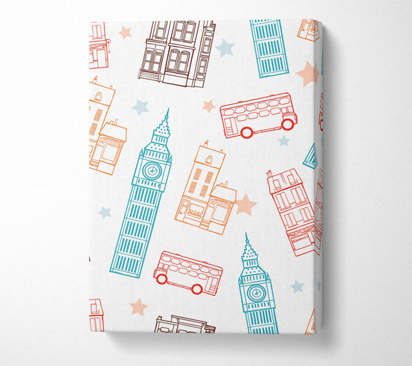  A Canvas Print of City Stars Canvas Print