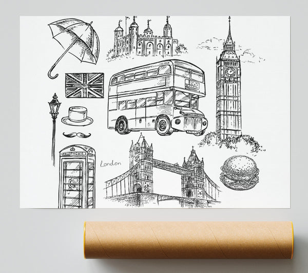 Attractions Of The City 9 Print