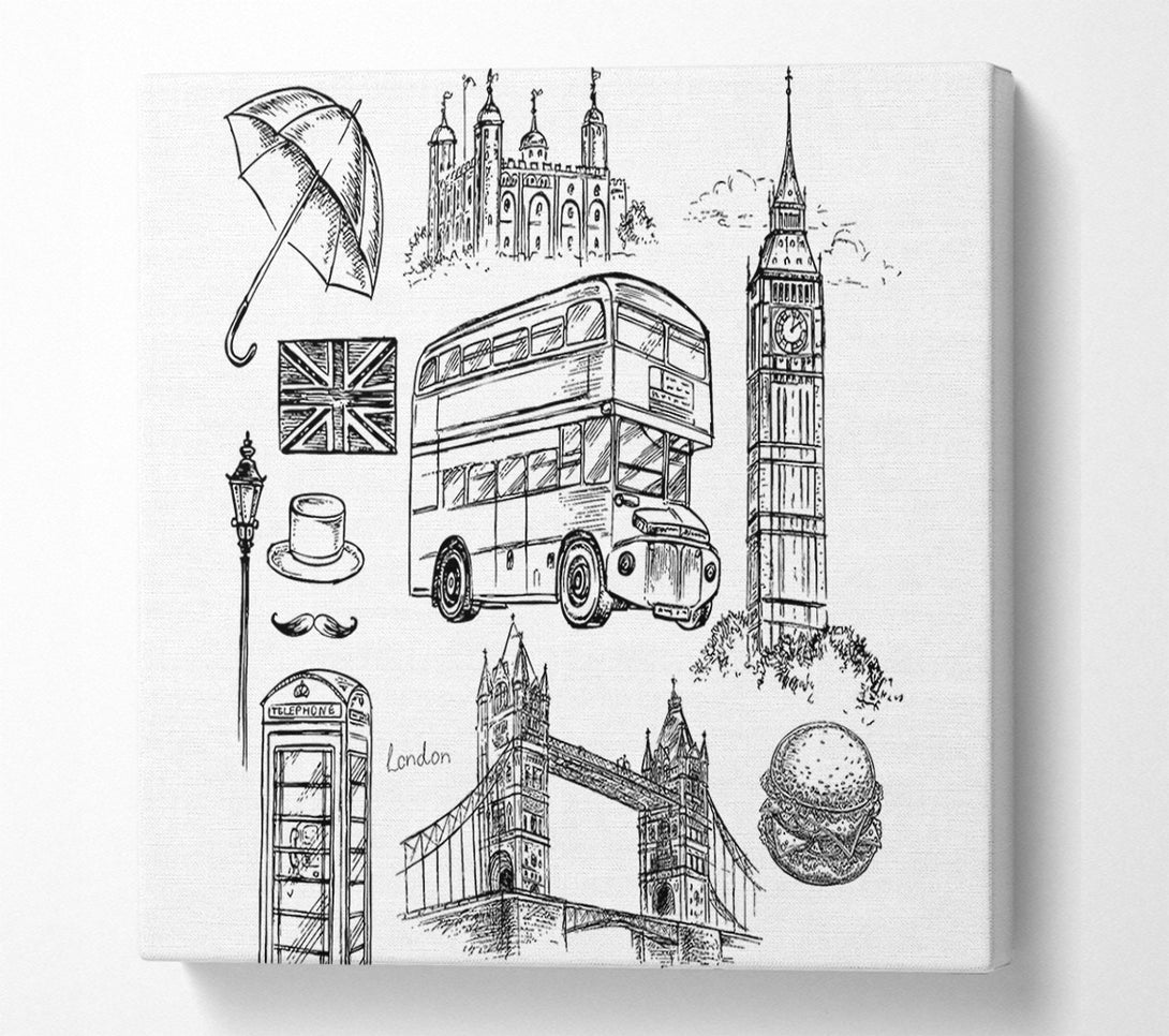  A Canvas Print of Attractions Of The City 9 Canvas Art