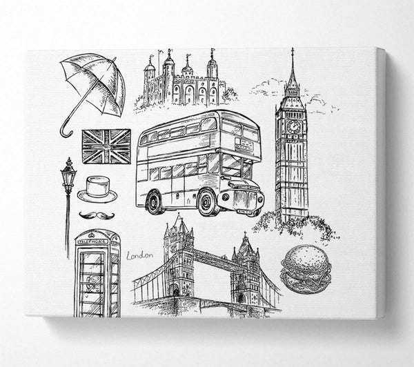  A Canvas Print of Attractions Of The City 9 Canvas Art