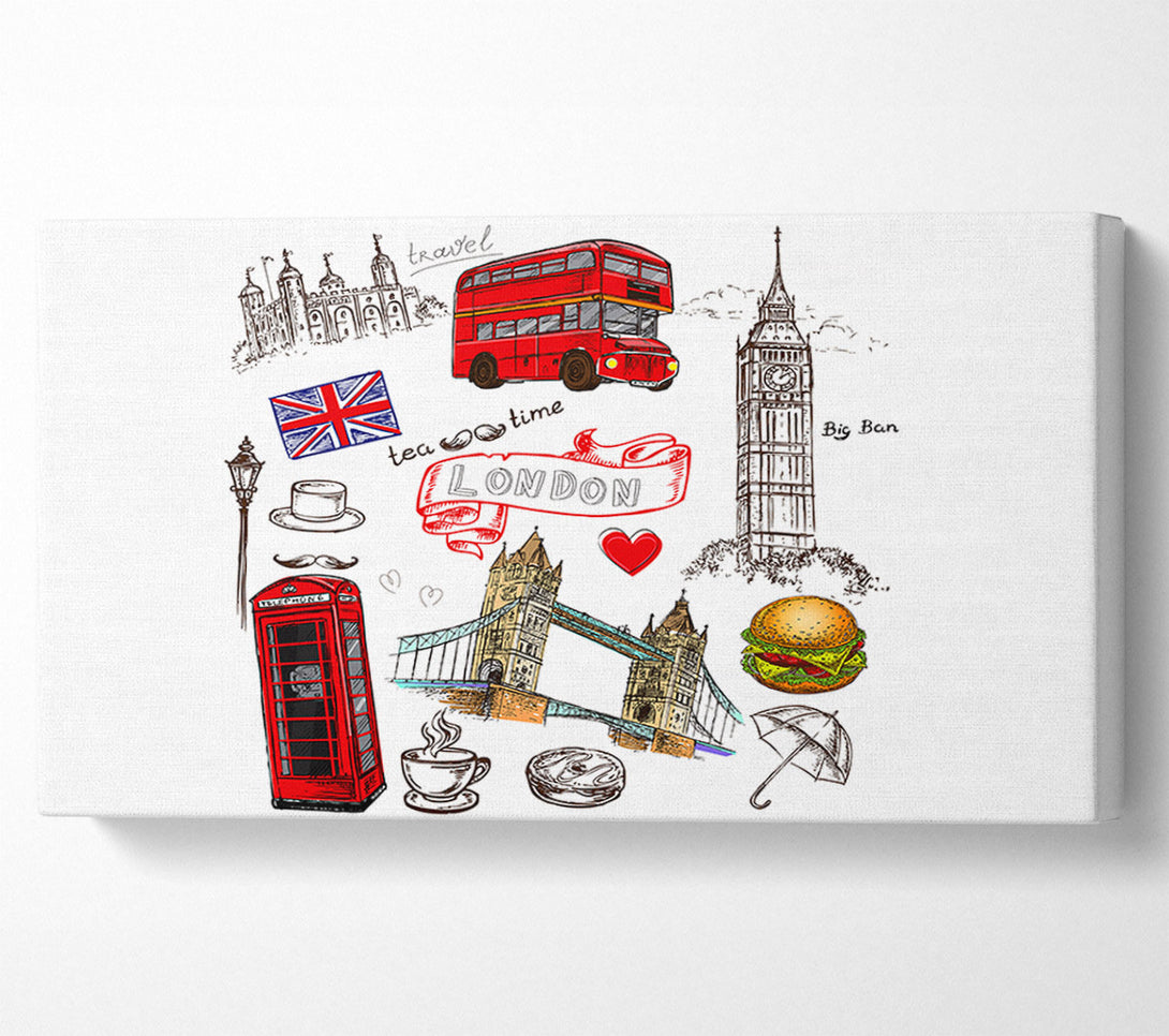  A Canvas Print of Attractions Of The City 2 Canvas Wall Art