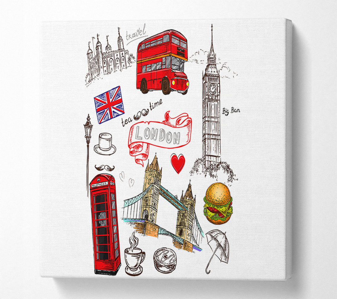  A Canvas Print of Attractions Of The City 2 Canvas Wall Art