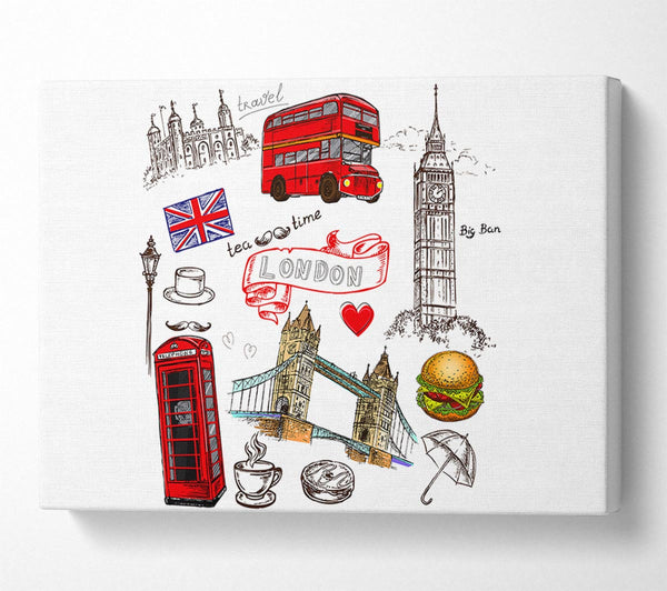  A Canvas Print of Attractions Of The City 2 Canvas Wall Art