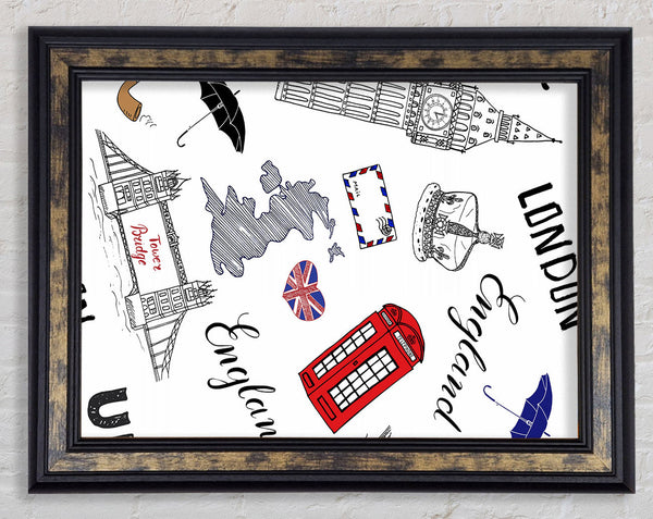 Attractions Of The City 4 Framed Print
