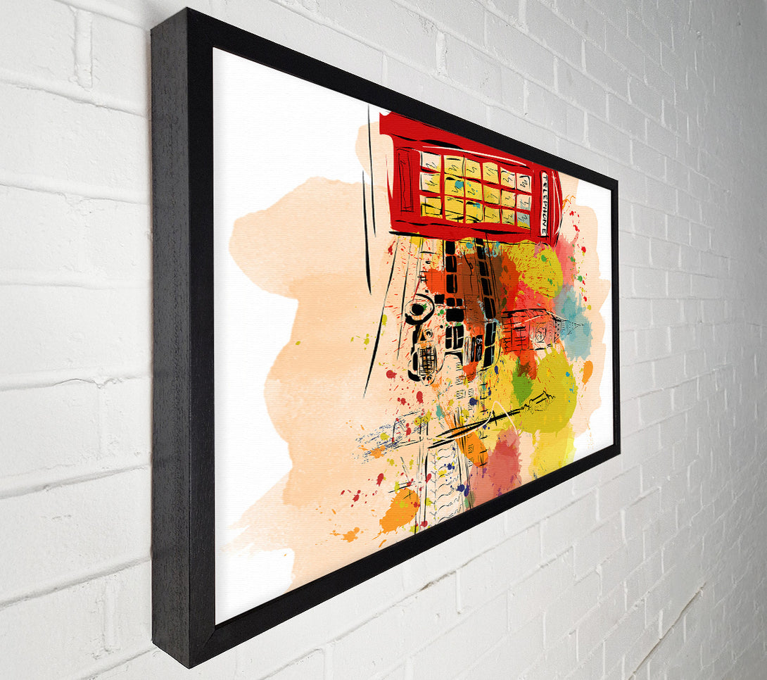  A Canvas Print of Funky Iconic City Canvas Wall Art