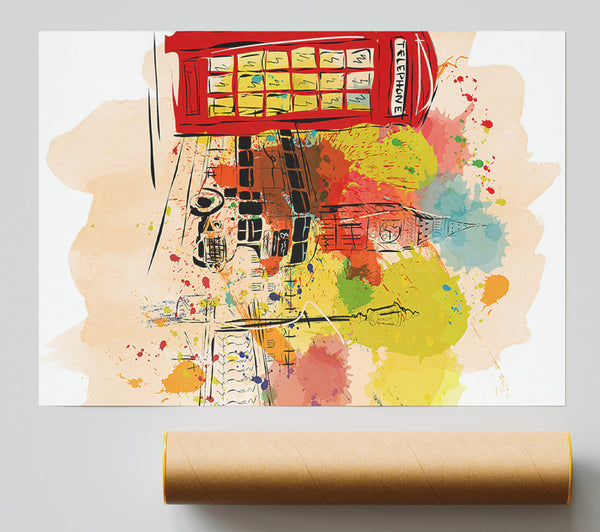 Funky Iconic City Print