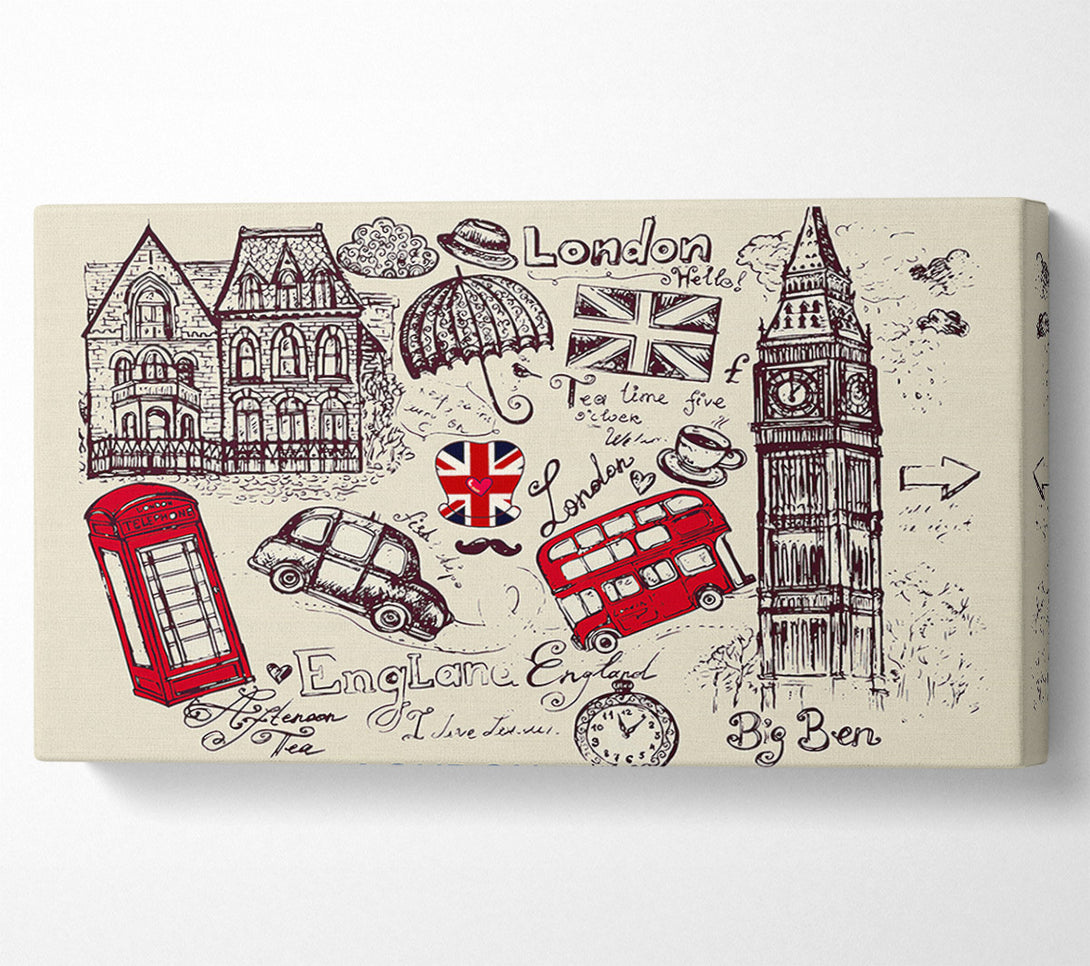  A Canvas Print of Attractions Of The City 5 Canvas Print
