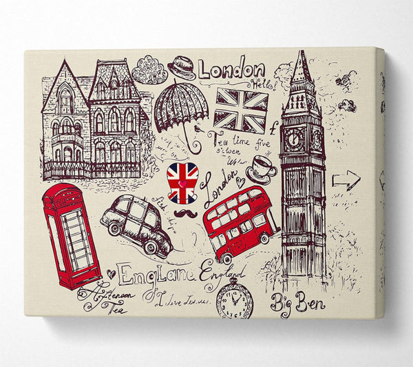  A Canvas Print of Attractions Of The City 5 Canvas Print