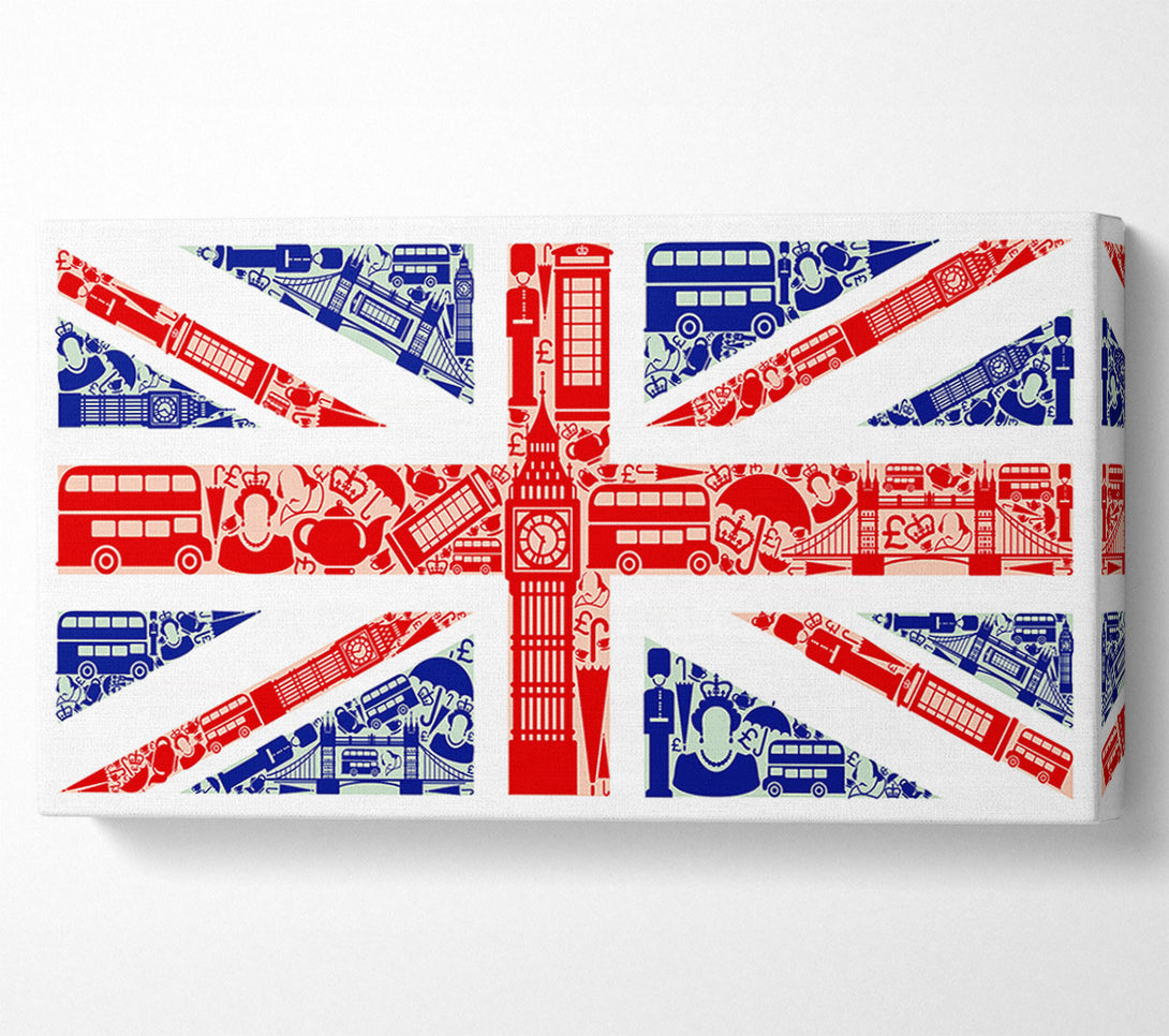  A Canvas Print of All The Things To Love In The City 4 Canvas Wall Art