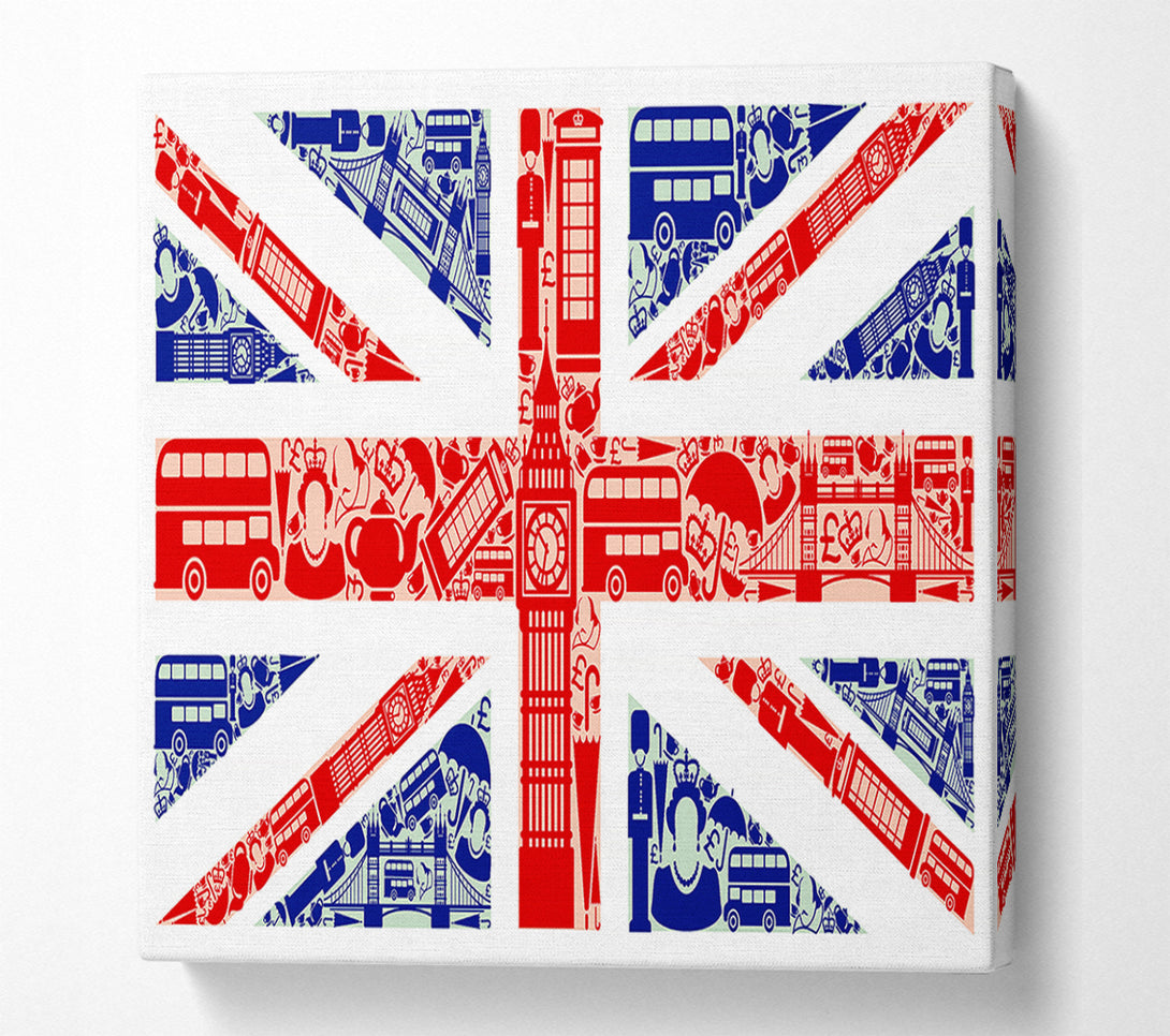  A Canvas Print of All The Things To Love In The City 4 Canvas Wall Art