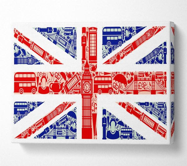  A Canvas Print of All The Things To Love In The City 4 Canvas Wall Art
