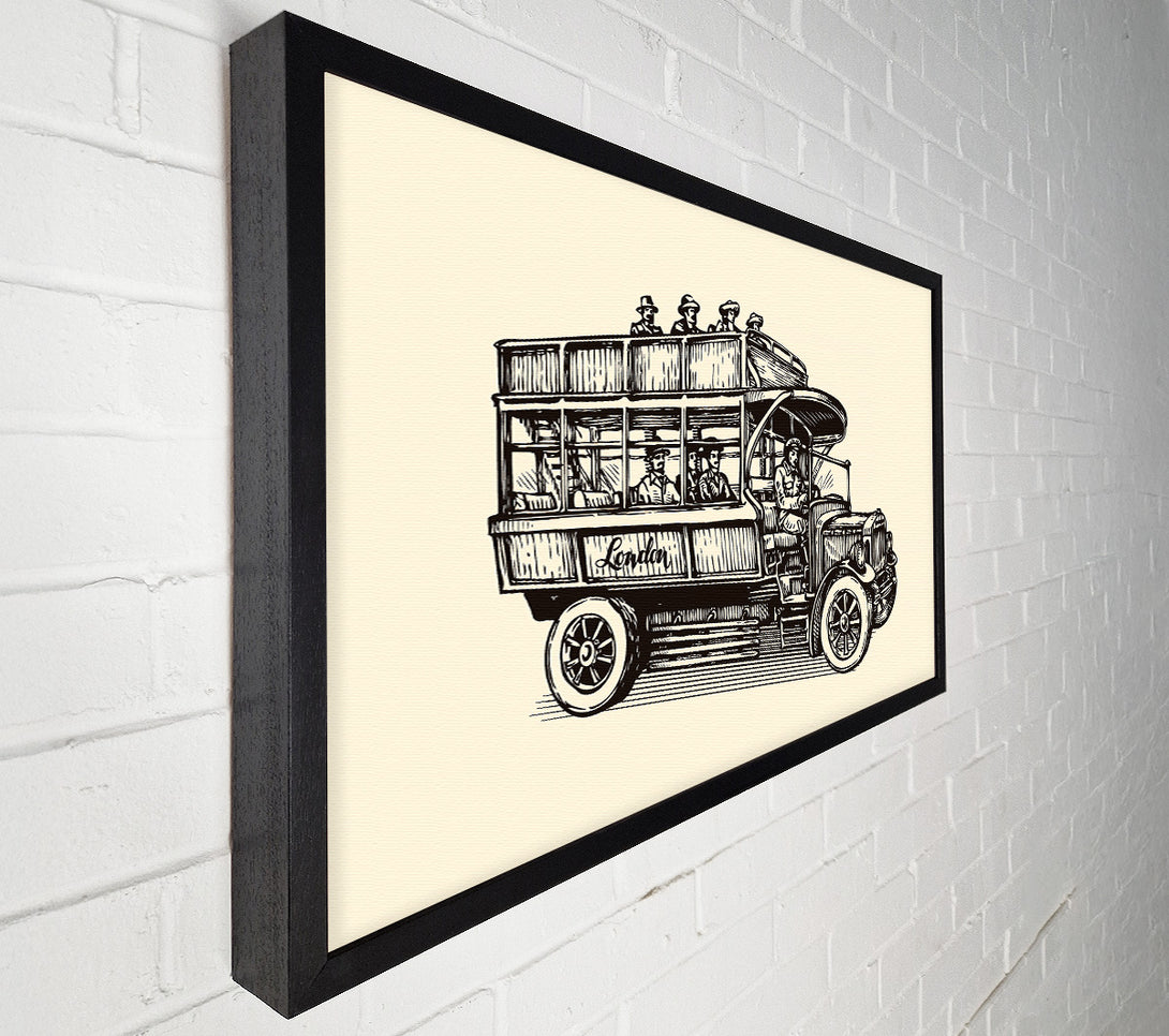  A Canvas Print of Retro Site Seeing Canvas Print