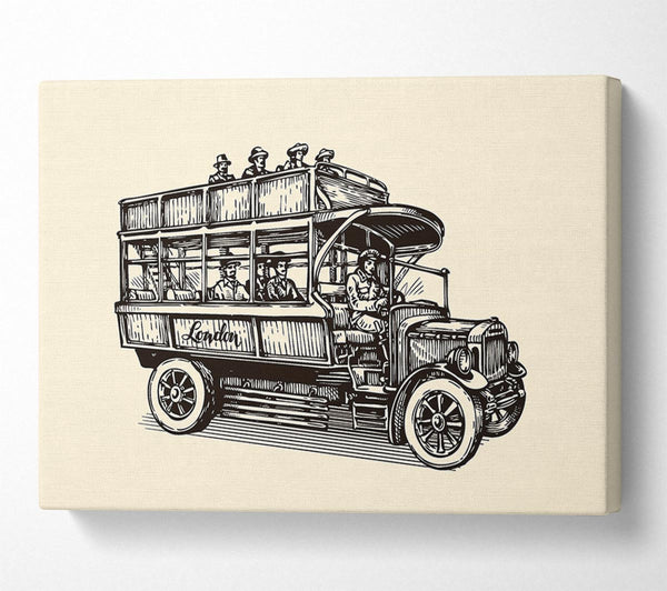  A Canvas Print of Retro Site Seeing Canvas Print