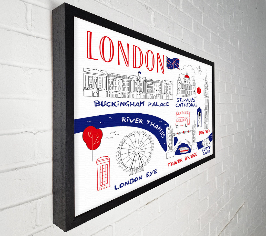  A Canvas Print of Things Not To Miss In The City Canvas Print