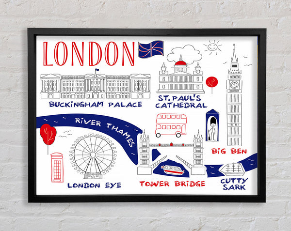 Things Not To Miss In The City Framed Print