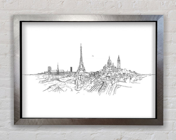 Eiffel Tower Over The City 11 Framed Print