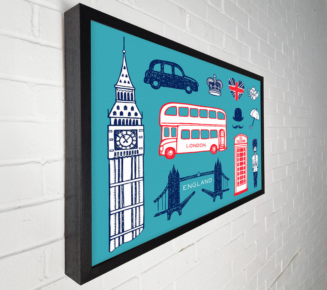  A Canvas Print of All The Things To Love In The City 3 Canvas Art