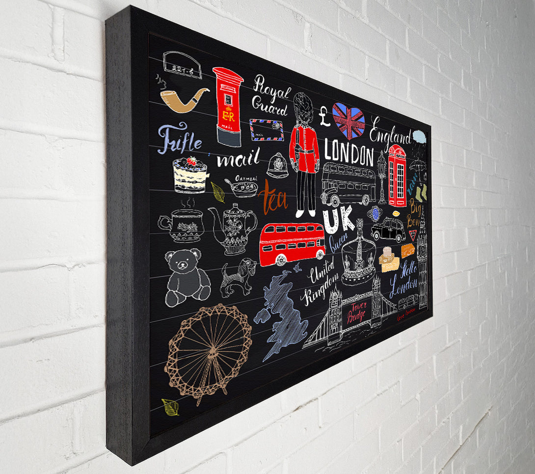  A Canvas Print of All The Things To Love In The City 2 Canvas Art