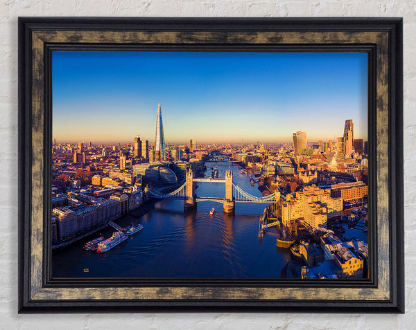 Sunrise Over The Framed Print