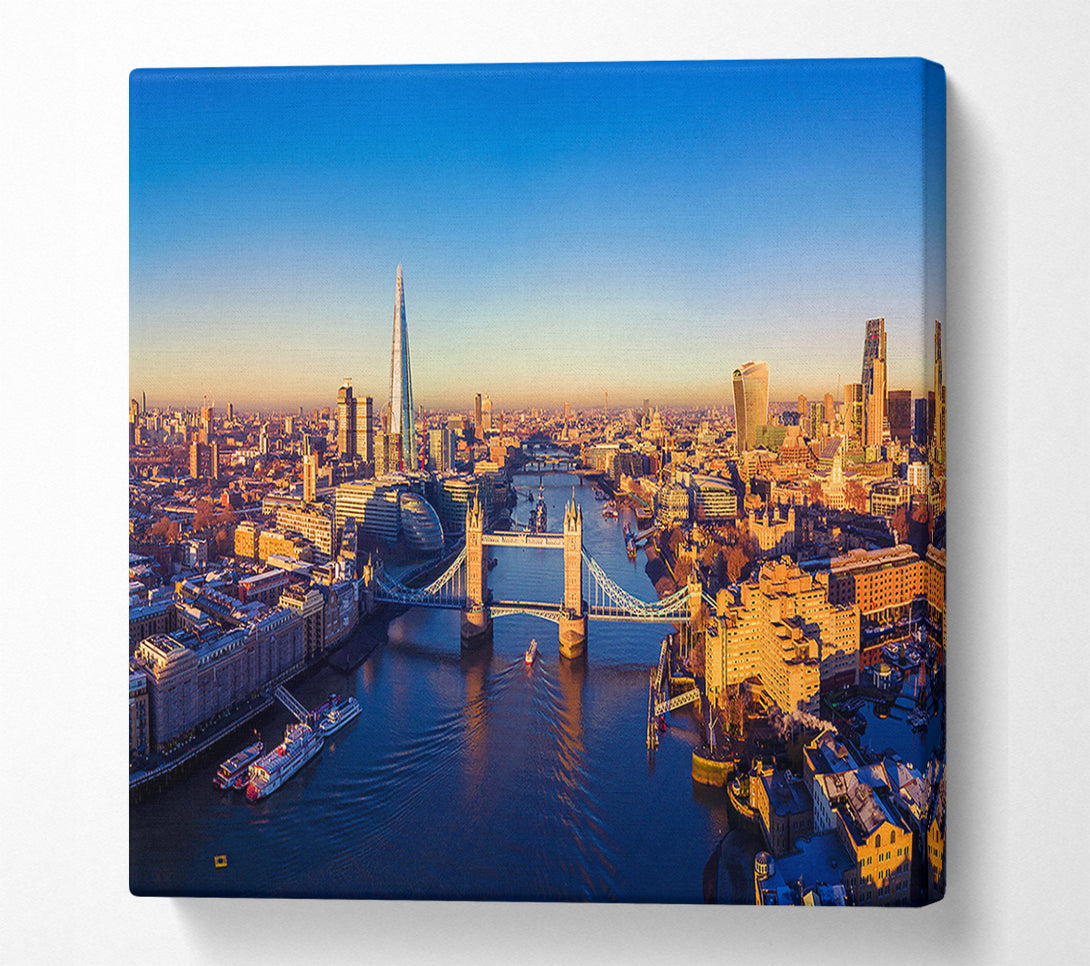  A Canvas Print of Sunrise Over The Canvas Print