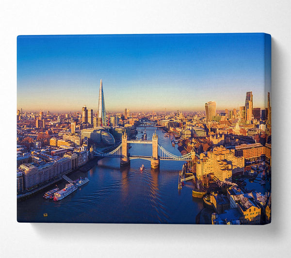  A Canvas Print of Sunrise Over The Canvas Print