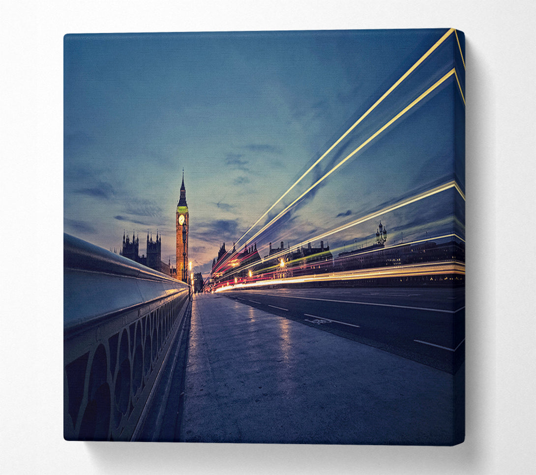  A Canvas Print of Big Ben Speed Of Light 8 Canvas Art
