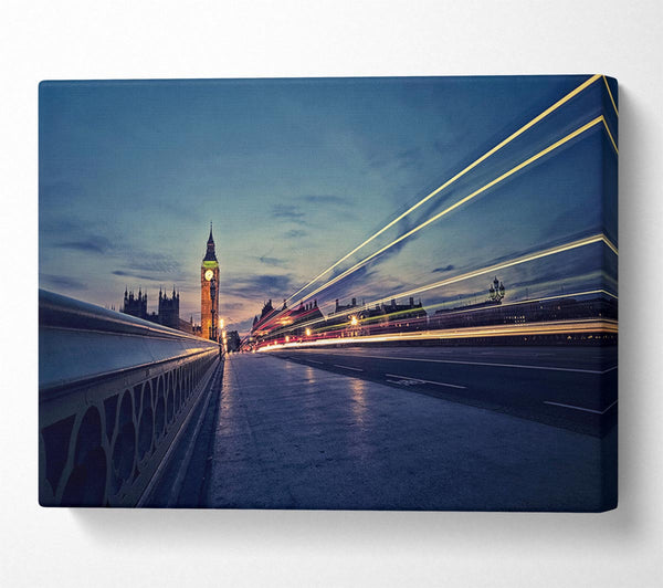 A Canvas Print of Big Ben Speed Of Light 8 Canvas Art
