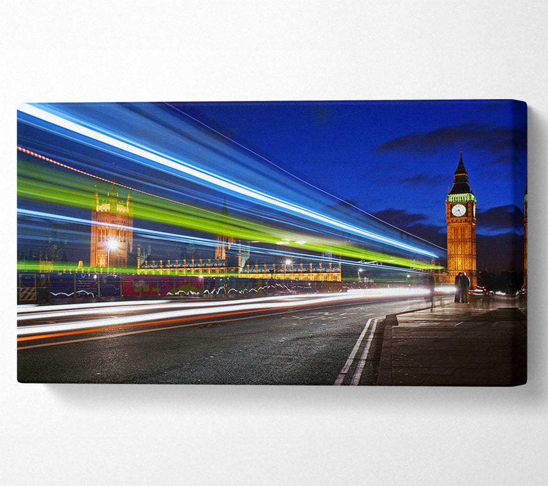  A Canvas Print of Big Ben Speed Of Light 7 Canvas Art