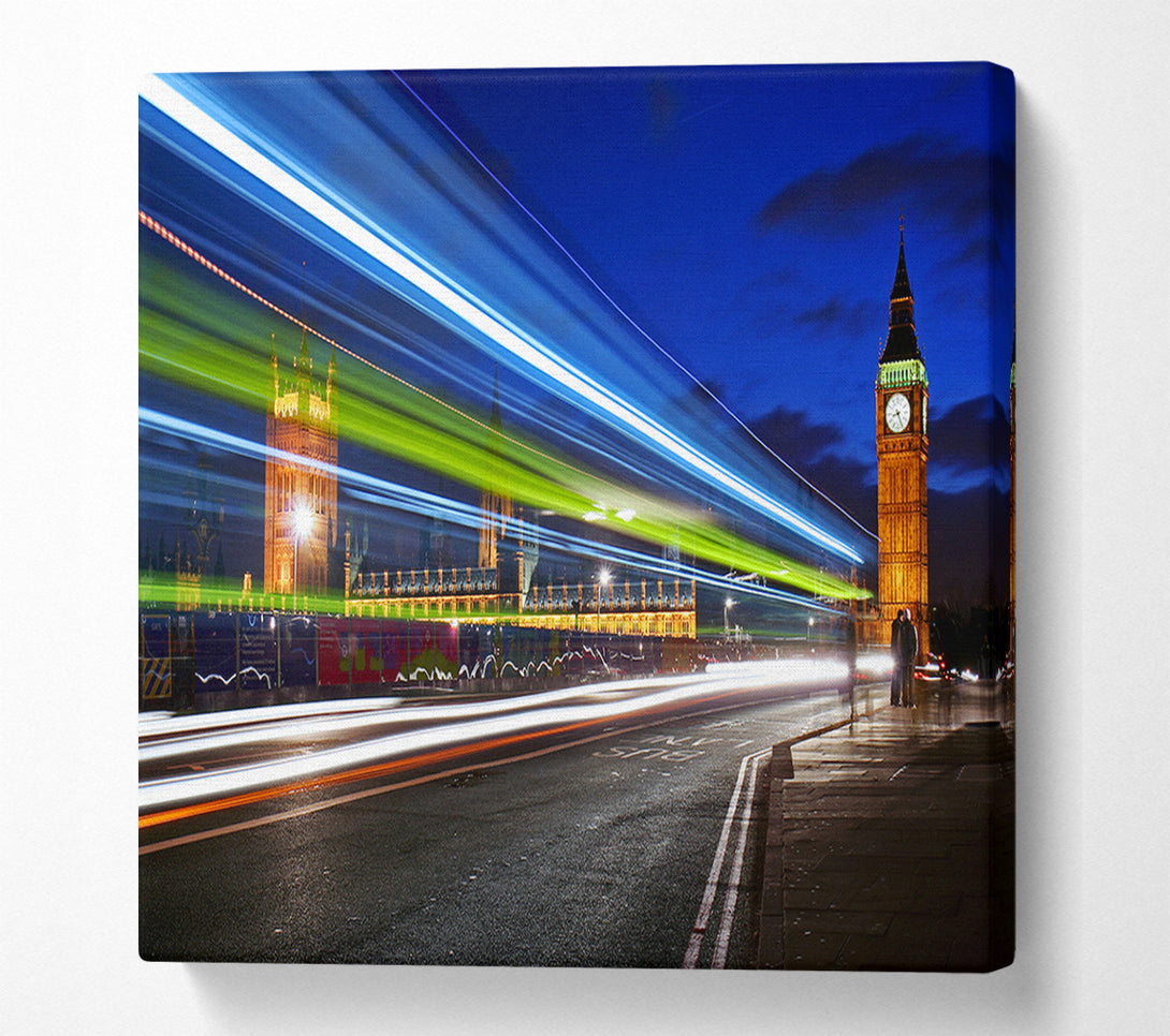  A Canvas Print of Big Ben Speed Of Light 7 Canvas Art