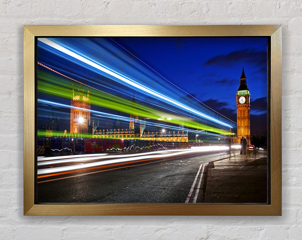 Big Ben Speed Of Light 7 Framed Print