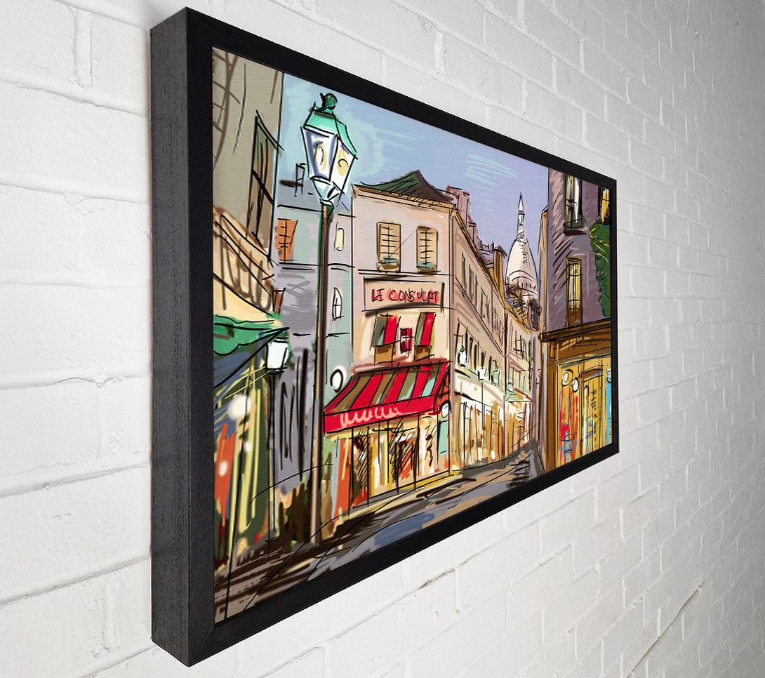  A Canvas Print of City Streets 4 Canvas Print