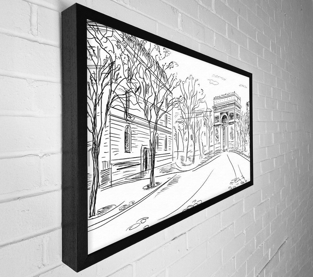 A Canvas Print of Arc De Triomphe 1 Canvas Print