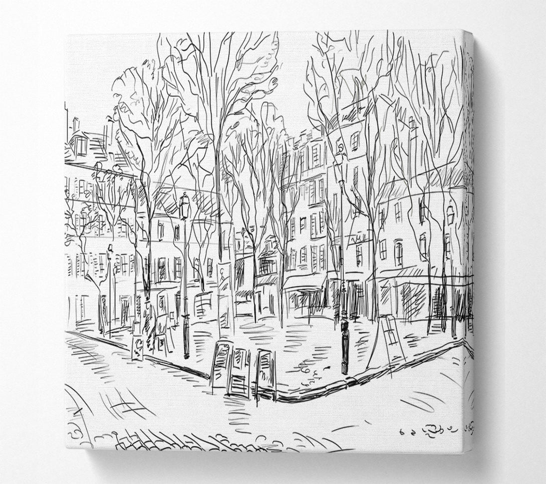  A Canvas Print of City Streets 5 Canvas Wall Art