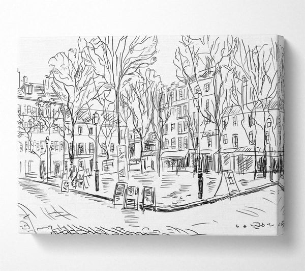  A Canvas Print of City Streets 5 Canvas Wall Art