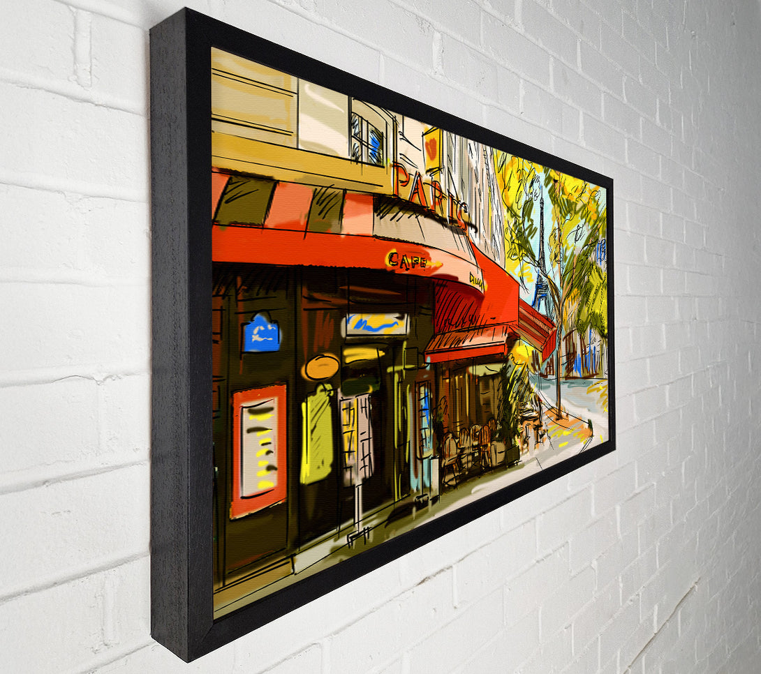  A Canvas Print of Eiffel Tower Streets 14 Canvas Wall Art