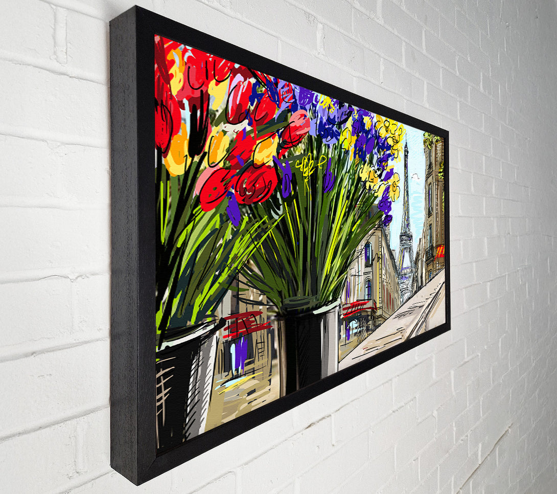  A Canvas Print of Eiffel Tower Streets 13 Canvas Wall Art