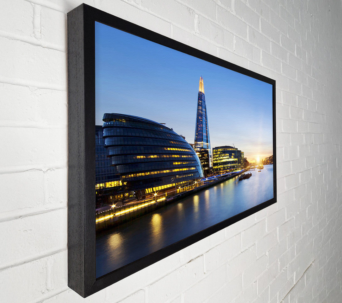  A Canvas Print of The Shard Over The Canvas Print