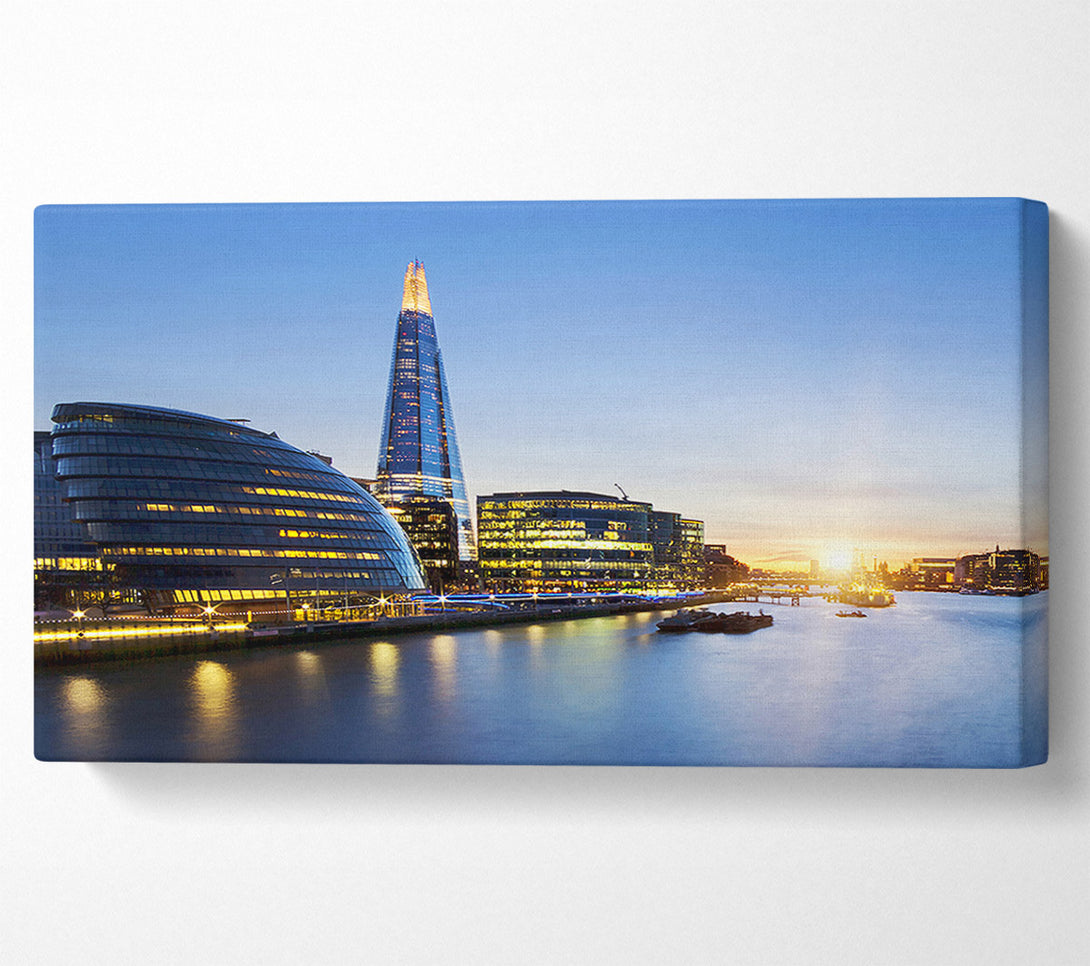  A Canvas Print of The Shard Over The Canvas Print