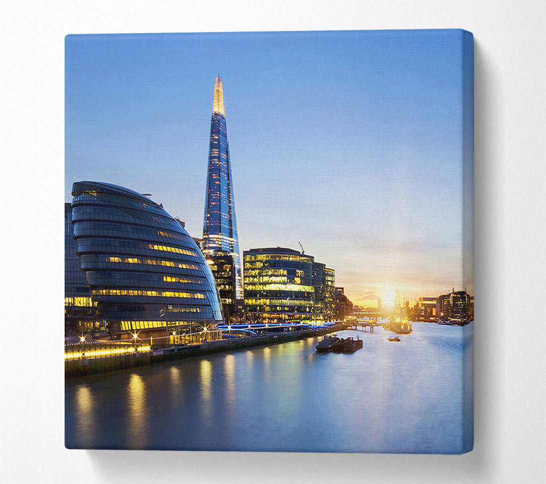  A Canvas Print of The Shard Over The Canvas Print