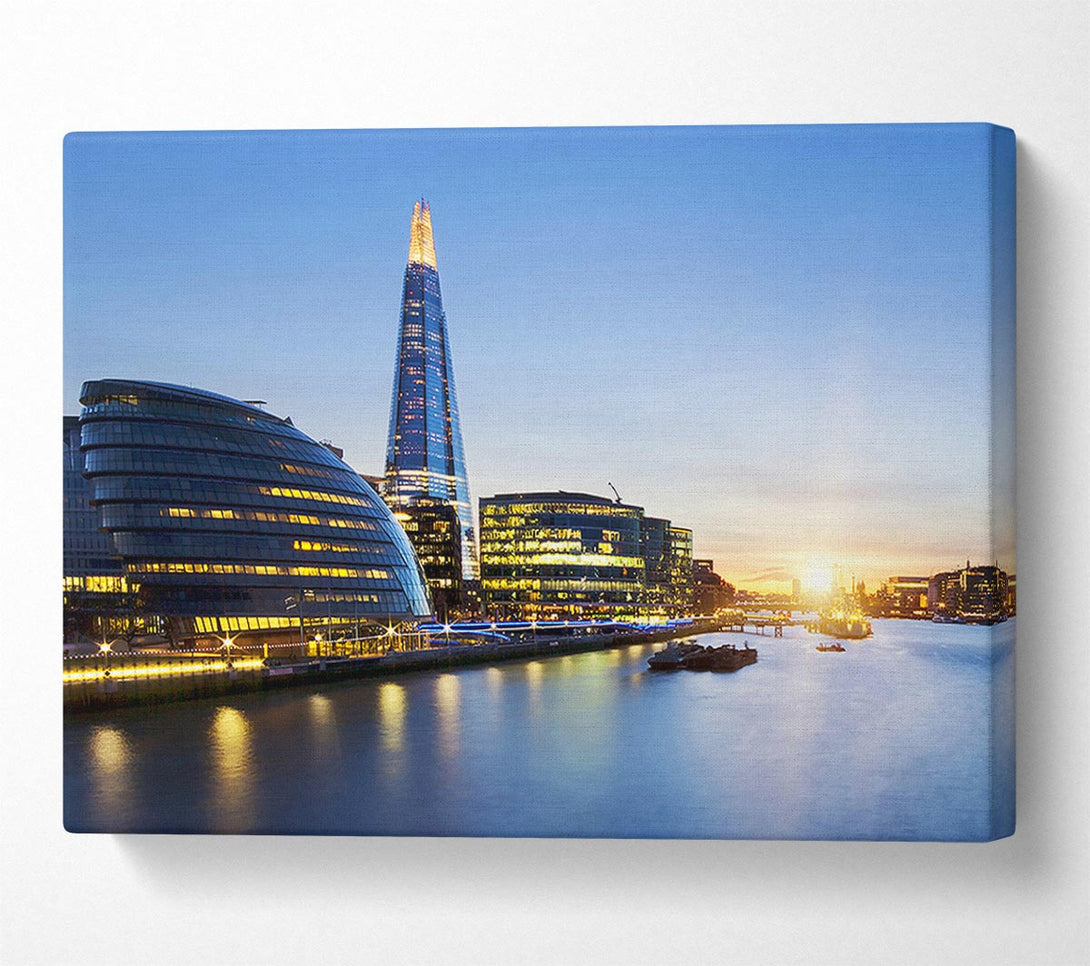  A Canvas Print of The Shard Over The Canvas Print