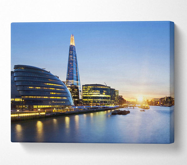  A Canvas Print of The Shard Over The Canvas Print