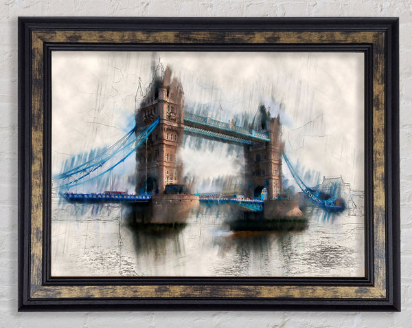 Tower Bridge Watercolour Framed Print
