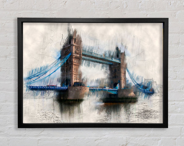 Tower Bridge Watercolour Framed Print