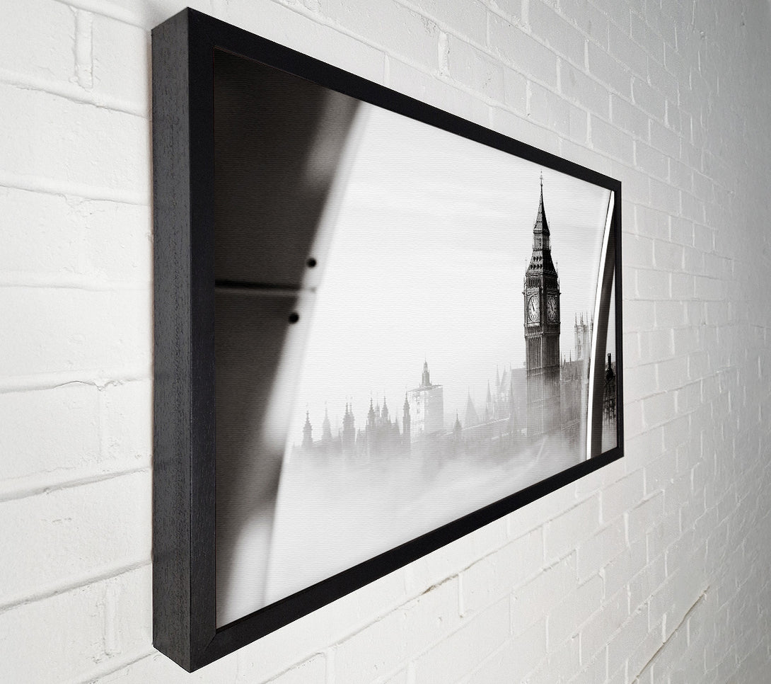  A Canvas Print of Big Ben Through The London Eye Mist Canvas Print