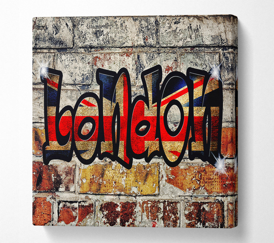  A Canvas Print of London Flag Canvas Print