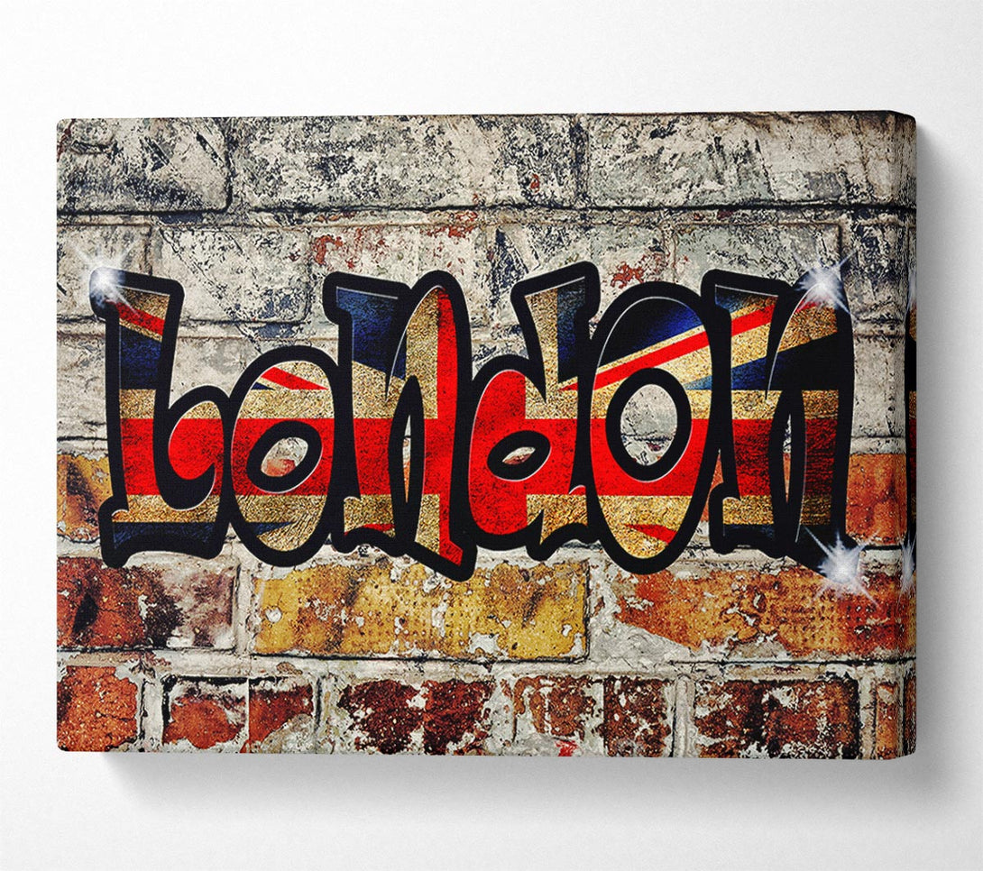  A Canvas Print of London Flag Canvas Print