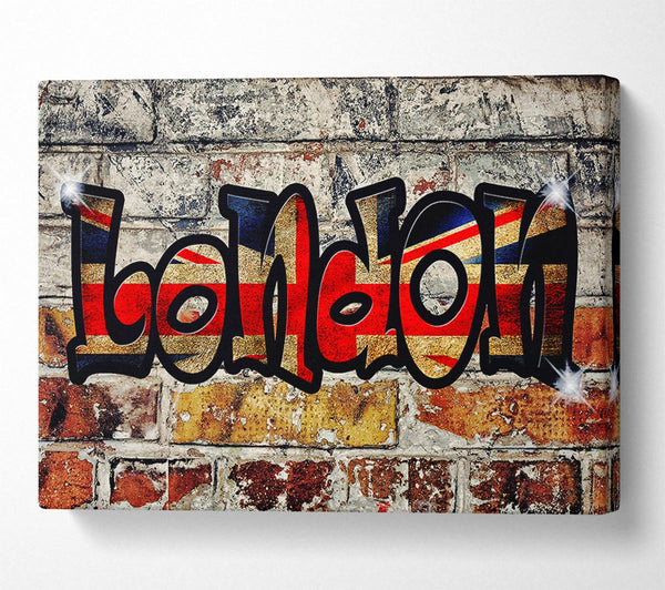  A Canvas Print of London Flag Canvas Print