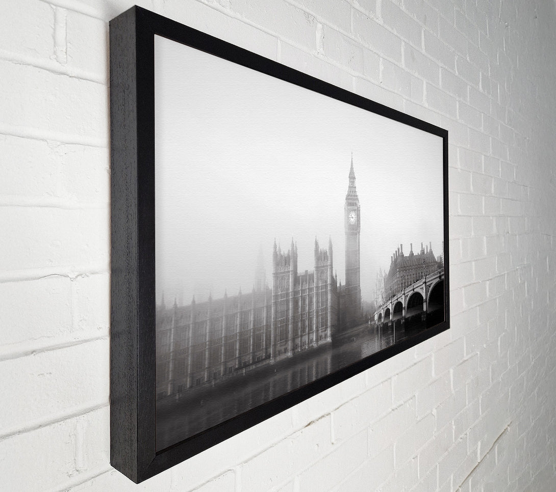  A Canvas Print of Morning Mist Over London T Canvas Wall Art