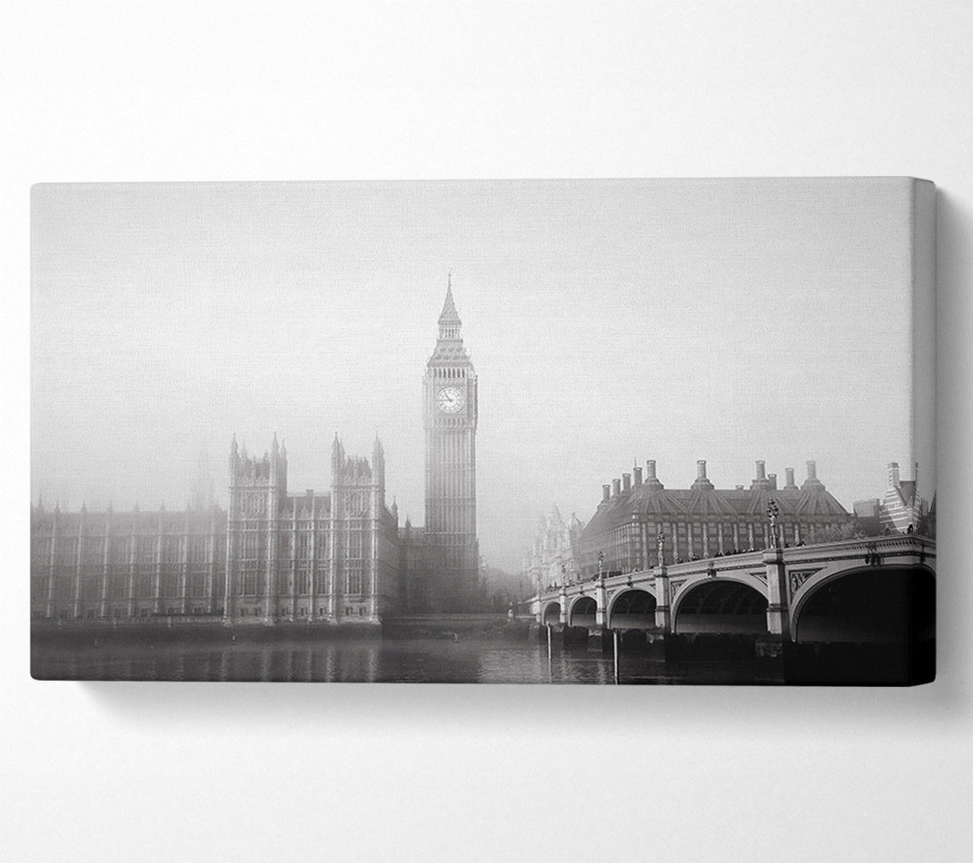  A Canvas Print of Morning Mist Over London T Canvas Wall Art